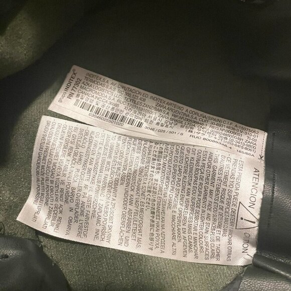 Zara Pleated Faux Leather Mini Skirt Size Small - Picture 4 of 16